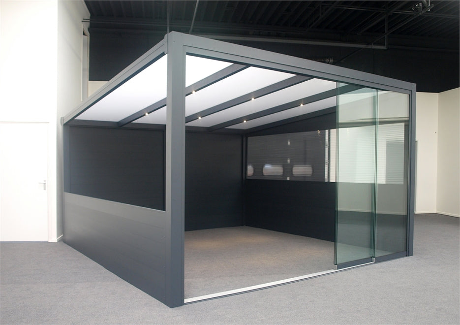 Deponti Ribolla Aluminium Veranda Canopy 5060mm x 2500mm