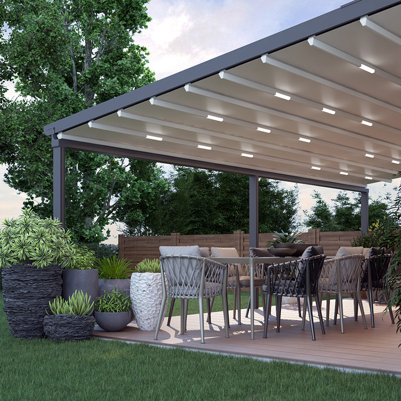 Deponti Verdeca Aluminium Veranda Canopy 4000mm x 3500mm