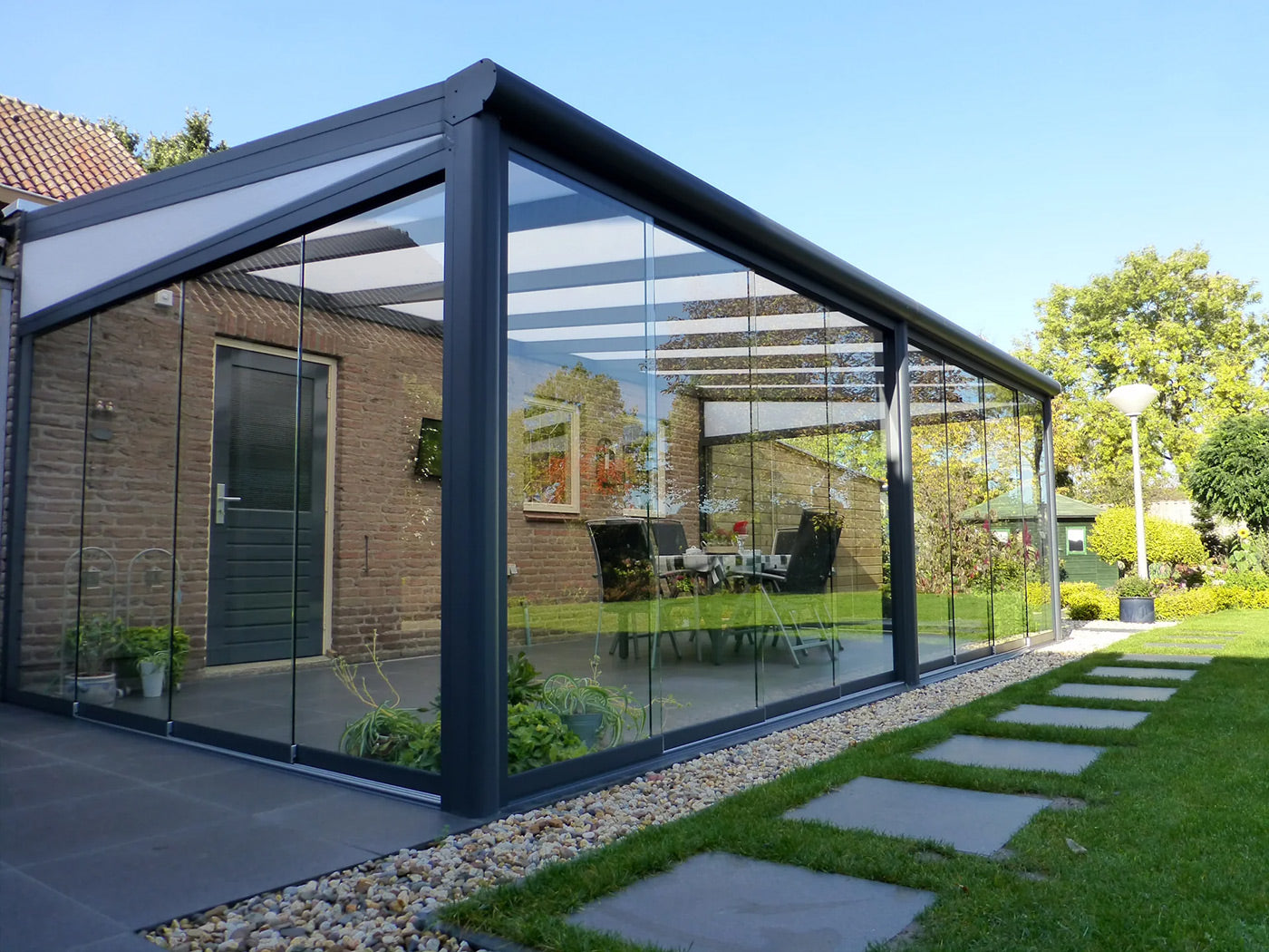 Fully Enclosed Veranda Glass Buildings