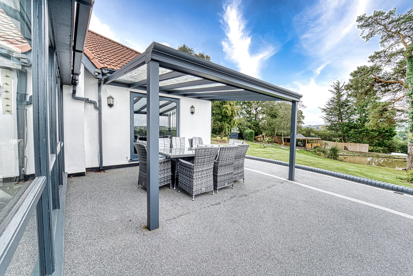 Deponti Pigato Aluminium Veranda Canopy 5060mm x 3500mm
