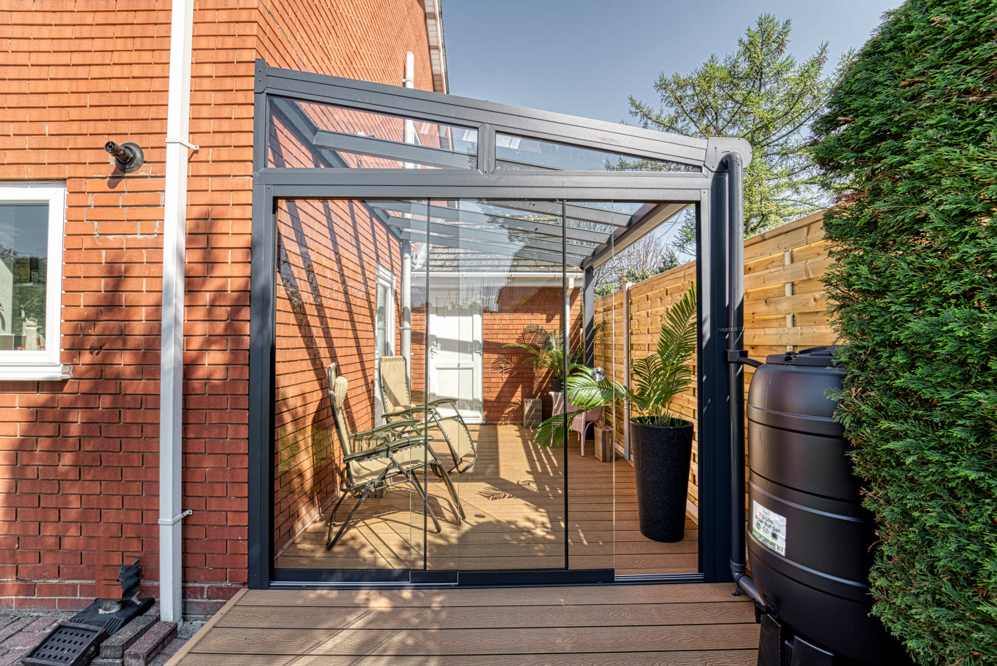 Deponti Pigato Aluminium Veranda Canopy 5060mm x 2500mm