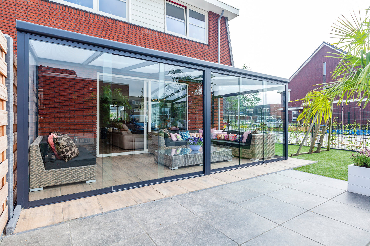 Deponti Nebbiolo Aluminium Veranda Canopy 6040mm x 2500mm