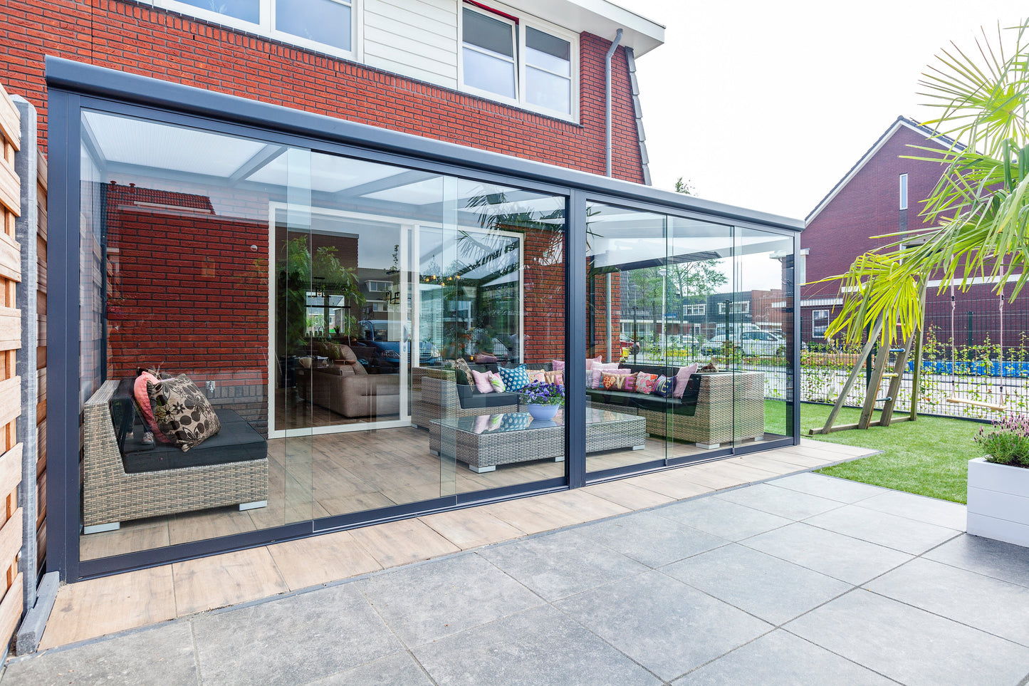 Deponti Nebbiolo Aluminium Veranda Canopy 4040mm x 3500mm