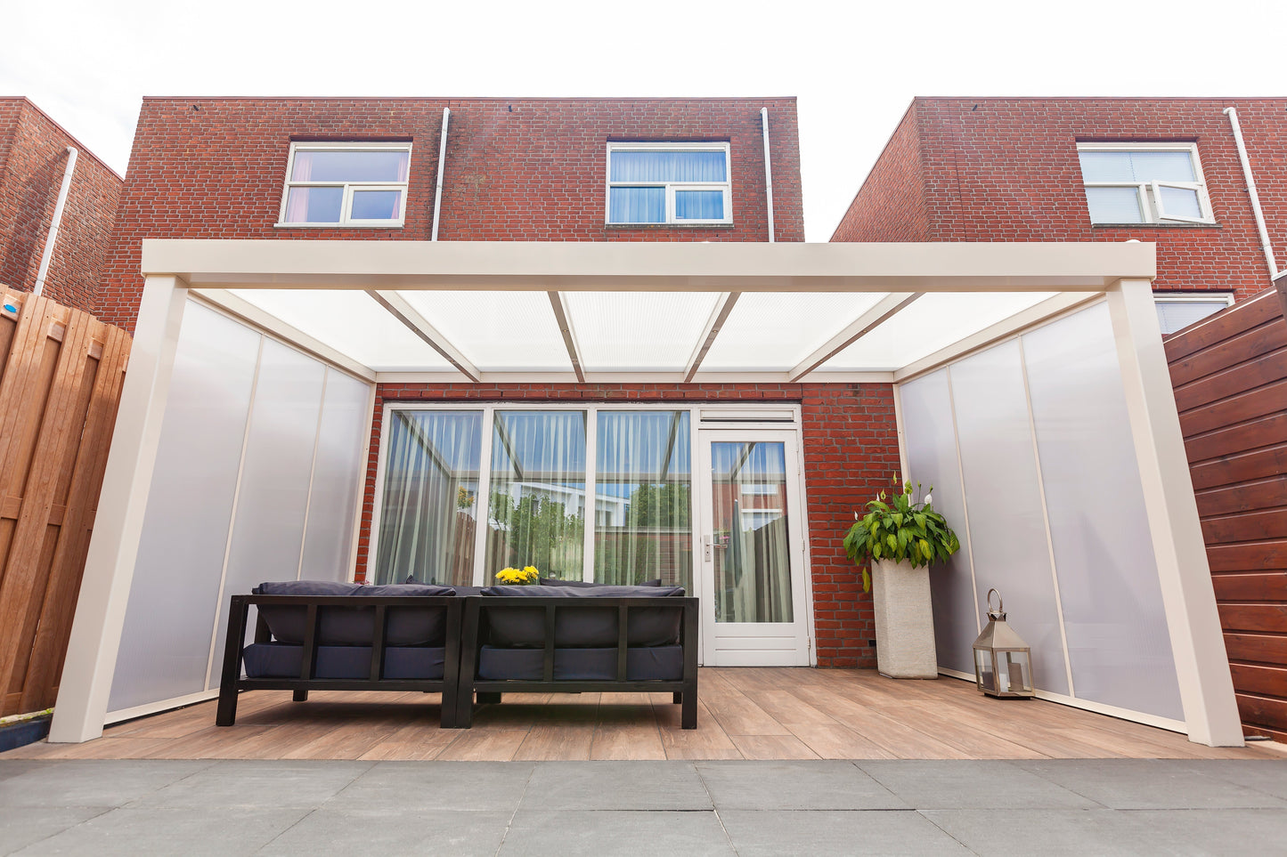 Deponti Giallo Aluminium Veranda Canopy 7060mm x 4000mm