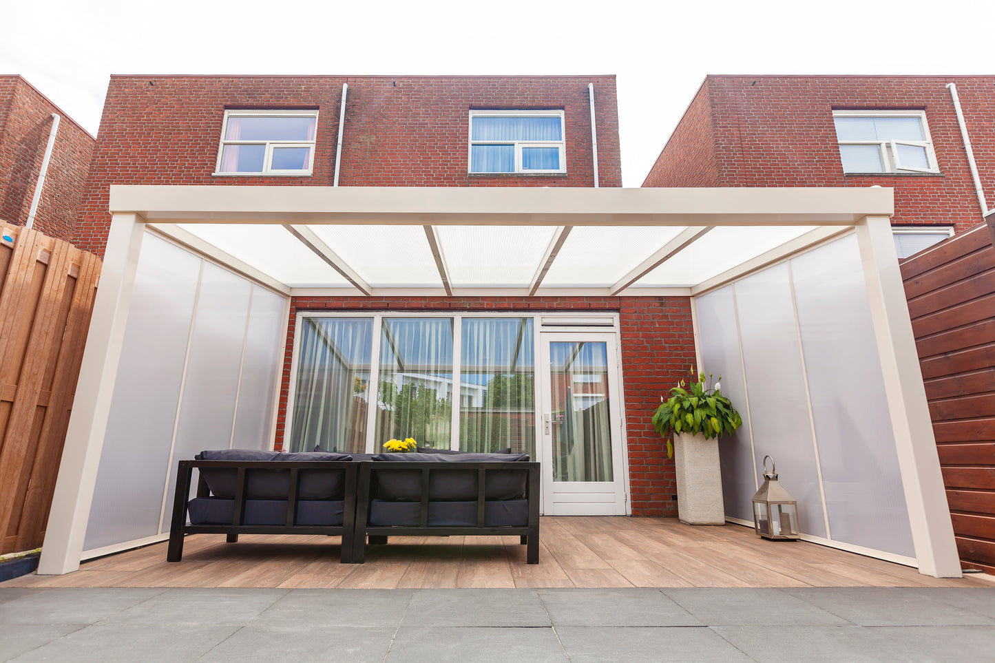 Deponti Giallo Aluminium Veranda Canopy 5060mm x 2500mm