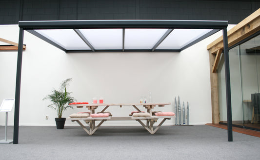Deponti Nebbiolo Aluminium Veranda Canopy 4040mm x 2500mm