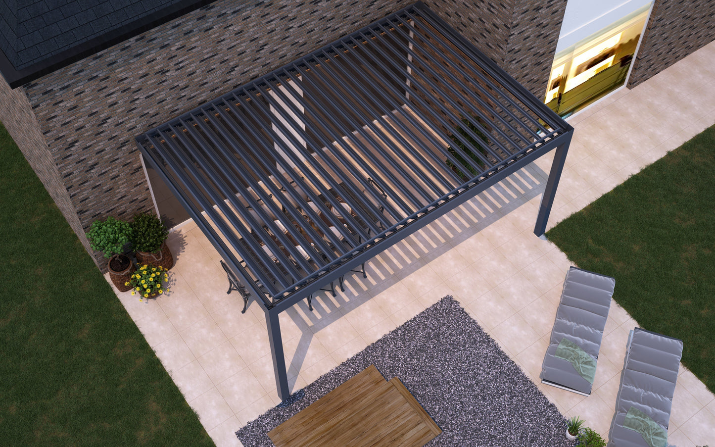 Deponti Pinela Aluminium Electric Louvered Veranda